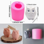 BI-108   Owl Shape Candle Mold - Image 2