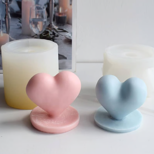 Untitled design (94) BI-49 Heart-Shaped Decorative Candles - Image 1