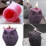 BI-108   Owl Shape Candle Mold - Image 3
