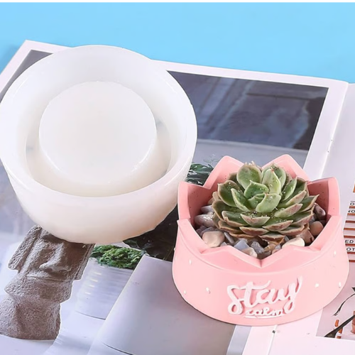 Untitled design (95) BI-13 Flower Pot Concrete Mold - Image 1