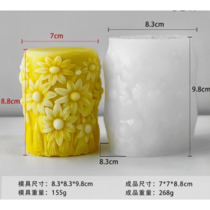 FLOWER DESIGN PILLAR MOLD BI-411