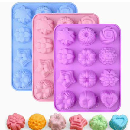 STAR ROUND FLOWER, HEARTS MOLD BI-396