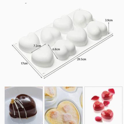 LOVE HEART 8 CAVITY MOLD BI-262
