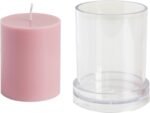 BI-PCM27 Cylindrical Acrylic Candle Mold, Clear Glass Pillar Candlestick Mold 7.5x10.5 Cms for DIY Home Wedding Décor, Aromatherapy, Party