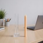 BI-PCM30 Taper Candle Making Mold Kit, Clear Plastic, 20cm/7.87in Height, Non-Stick Design, Reusable DIY Supplies for Home Decor and Church Candles - Image 4