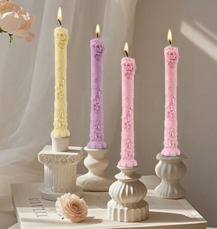 FLOWER CANDLE PILLAR MOLD  BI-429