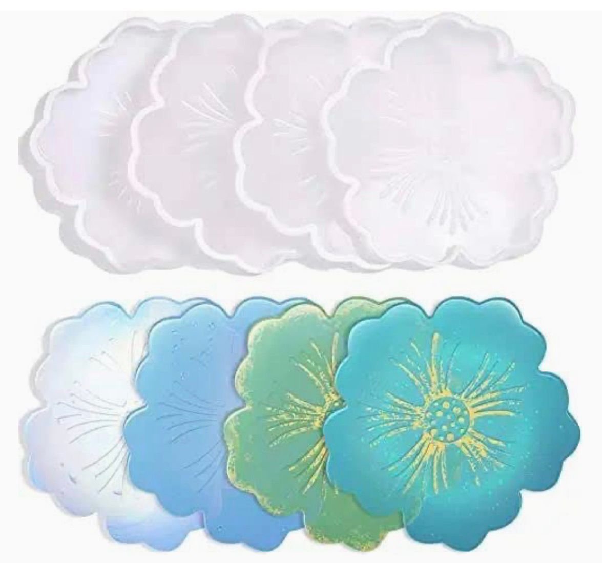 BI-C13 1 FLOWER COASTER MOLD BI-C13 - Image 1