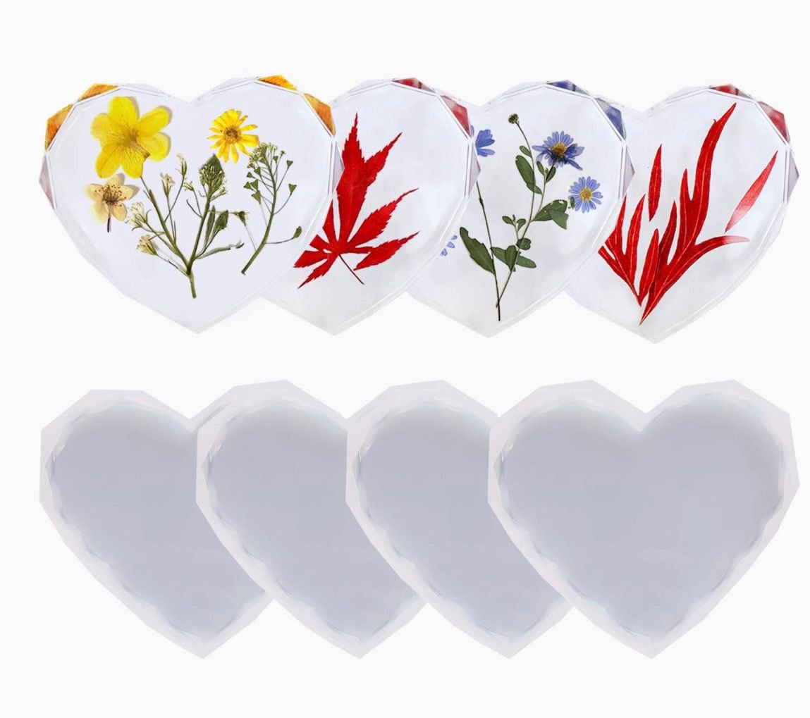 BI-C7 2 HEART SHAPE COASTER MOLD BI-C7 - Image 1