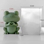 Heart in Hand Frog Animal Cylinder Candle & Resin Mold - Resin Casting Silicone Molds for Home Decor & Candle Making - Image 2