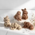 Couple Animal Dog Cylinder Candle & Resin Mold - Resin Casting Silicone Molds for Home Decor & Candle Making Mold - Image 3