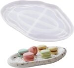 Oval Trinket Tray Moulds, Irregular Tray Dish Mold for Jewelry, DIY Craft Molds for Home Decor, Coaster Mold, 6.7x9.6 Inches