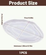 Oval Trinket Tray Moulds, Irregular Tray Dish Mold for Jewelry, DIY Craft Molds for Home Decor, Coaster Mold, 6.7x9.6 Inches - Image 2