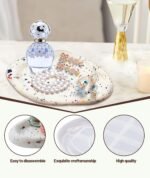 Oval Trinket Tray Moulds, Irregular Tray Dish Mold for Jewelry, DIY Craft Molds for Home Decor, Coaster Mold, 6.7x9.6 Inches - Image 5