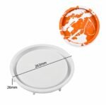 Big Round Tray Mold with Edges 10.5 in Silicone Concrete Molds Large Storage Container Plate for Epoxy Resin DIY Cement Art Craft Accessories Home Decor - Image 2
