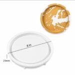 Big Round Tray Mold with Edges 8.3in Silicone Concrete Molds Large Storage Container Plate for Epoxy Resin DIY Cement Art Craft Accessories Home Decor - Image 2