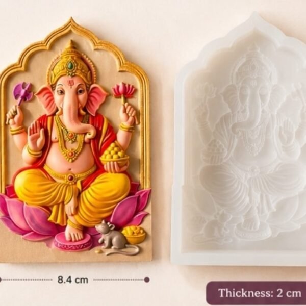 Ganesha Idol Making Mold – Reusable POP Mould for Clay, Resin, Cement, Plaster Casting