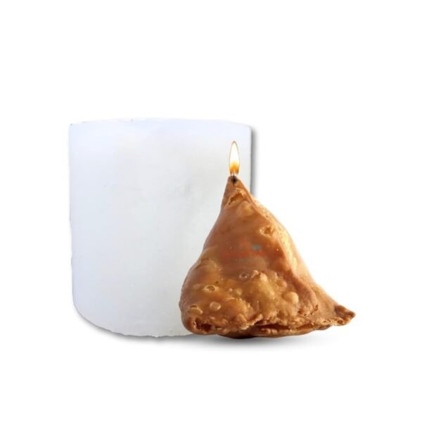 Samosa Shape Silicone Candle Mould | Unique Food Design DIY Candle, Soap & Resin Mould | Flexible Reusable Craft Mould