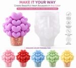 Heart Bouquet Silicone Mould for Candle Making, Resin & Jesmonite Casting | Heart Shaped Bouquet Planter/Vase Mould for DIY Crafts, Home Decor & Gifting | Reusable Flexible Silicone Mould - Image 3