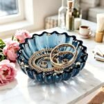 Striped Ribbed Lace Edge Bowl Shape Silicone Mold for Concrete, Resin & Plaster Lace Edge Bowl Shape Silicone Mold | Decorative Bowl Mold for Concrete, Resin & Plaster Casting | Reusable Non-Stick Mold for Candle Containers, Trinket Dishes & DIY Home Décor Crafts - Image 4