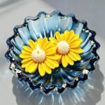 Striped Ribbed Lace Edge Bowl Shape Silicone Mold for Concrete, Resin & Plaster Lace Edge Bowl Shape Silicone Mold | Decorative Bowl Mold for Concrete, Resin & Plaster Casting | Reusable Non-Stick Mold for Candle Containers, Trinket Dishes & DIY Home Décor Crafts - Image 6