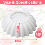 Striped Ribbed Lace Edge Bowl Shape Silicone Mold for Concrete, Resin & Plaster Lace Edge Bowl Shape Silicone Mold | Decorative Bowl Mold for Concrete, Resin & Plaster Casting | Reusable Non-Stick Mold for Candle Containers, Trinket Dishes & DIY Home Décor Crafts - Image 2
