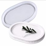 Oval Shape with Round Beads Style Silicone Epoxy Resin Casting Tray I Dish Mold for DIY Homemade Art Crafts Jewelry Storage Box Ring Trinket Container Cup Mat Home Décor (Small) - Image 8