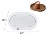 Oval Shape with Round Beads Style Silicone Epoxy Resin Casting Tray I Dish Mold for DIY Homemade Art Crafts Jewelry Storage Box Ring Trinket Container Cup Mat Home Décor (Small) - Image 2