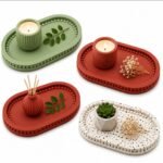 Oval Shape with Round Beads Style Silicone Epoxy Resin Casting Tray I Dish Mold for DIY Homemade Art Crafts Jewelry Storage Box Ring Trinket Container Cup Mat Home Décor (Small) - Image 6