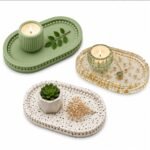 Oval Shape with Round Beads Style Silicone Epoxy Resin Casting Tray I Dish Mold for DIY Homemade Art Crafts Jewelry Storage Box Ring Trinket Container Cup Mat Home Décor (Small) - Image 7