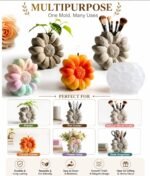 Brightail Infra Daisy Flower Shaped 3D Silicone Mould for Candle Making, Resin, Eco Casting & DIY Crafts, Reusable Silicone Mould For Planters, Brush Holders, Decorative Items & Home Decor - Image 4