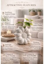 Brightail Infra Daisy Flower Shaped 3D Silicone Mould for Candle Making, Resin, Eco Casting & DIY Crafts, Reusable Silicone Mould For Planters, Brush Holders, Decorative Items & Home Decor - Image 6