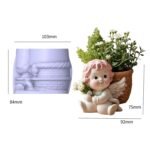 Silicone Mold Cute Angel Baby Planter Pot Design for Eco Resin Casting DIY Succulent Pot Candle Holder Pen Stand Home Decor Craft Mold - Image 3