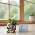 Silicone Mold Cute Angel Baby Planter Pot Design for Eco Resin Casting DIY Succulent Pot Candle Holder Pen Stand Home Decor Craft Mold - Image 6