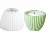 Brightail Infra 2-in-1 Ribbed Silicone Candle Jar Mould for Candle Making | Reusable Fluted Cylinder Mould for Casting With Resin, Jesmonite, Concrete | Decorative Geometric Candle Holder & Home Décor DIY Craft Mould - Image 3