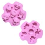 Doremon & Cartoon Character Silicone Mold for Chocolate, Fondant, Candy, Cookies, Jelly, Ice Cubes, Soap, Wax Melts, Epoxy Resin, UV Resin, Plaster, Clay & DIY Craft Decoration Supplies