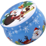 BLUE CHRISTMAS TIN JAR BI-MJ24 - Image 2