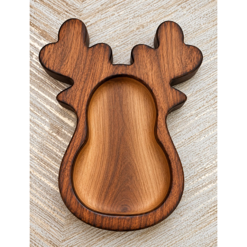 DEER SHAPED WOODEN BOWL BI-WS10