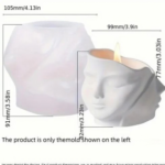 FACE DESIGN CANDLE JAR MOLD BI-JM196
