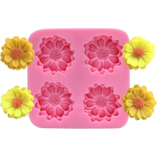 4 CAVITY FLOWER MOLD BI-FO14